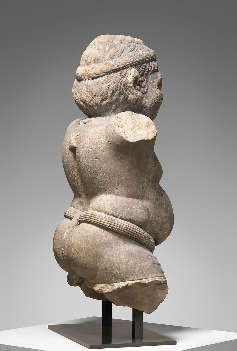 Patravahaka yaksha, Sandstone, India, Madhya Pradesh