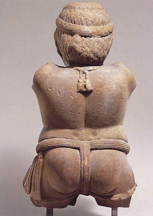 Patravahaka yaksha, Sandstone, India, Madhya Pradesh