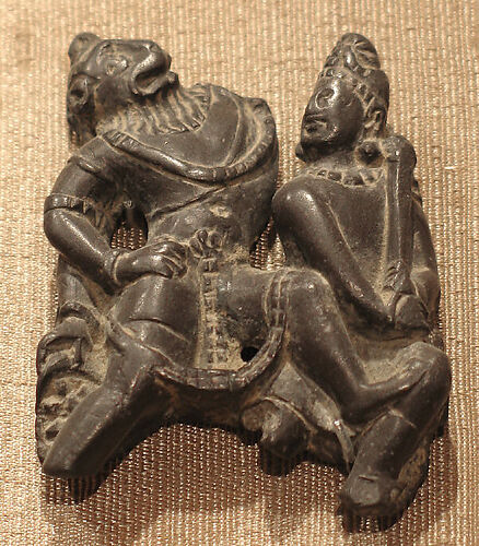 Narasimha, the Man-Lion Incarnation of Vishnu, Slaying the Evil King Hiranyakashipu