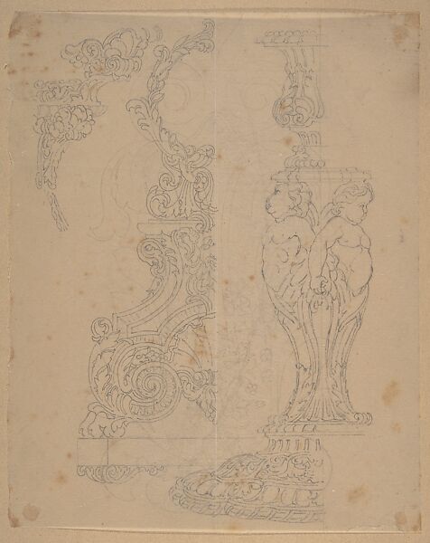 Design from the Workshop of Froment-Meurice, Workshop of Jacques-Charles-François-Marie Froment-Meurice (French, 1864–1948), Graphite 