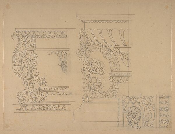 Design from the Workshop of Froment-Meurice, Workshop of Jacques-Charles-François-Marie Froment-Meurice (French, 1864–1948), Graphite 