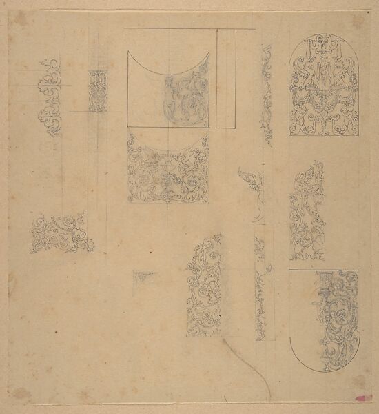 Design from the Workshop of Froment-Meurice, Workshop of Jacques-Charles-François-Marie Froment-Meurice (French, 1864–1948), Graphite 