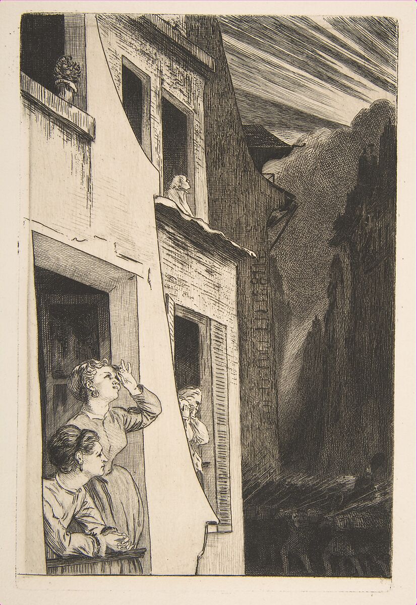 L'Eclipse, Félix Bracquemond (French, Paris 1833–1914 Sèvres), Etching 