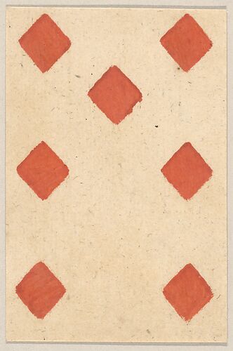 Seven of Diamonds, from a Set of Piquet Cards