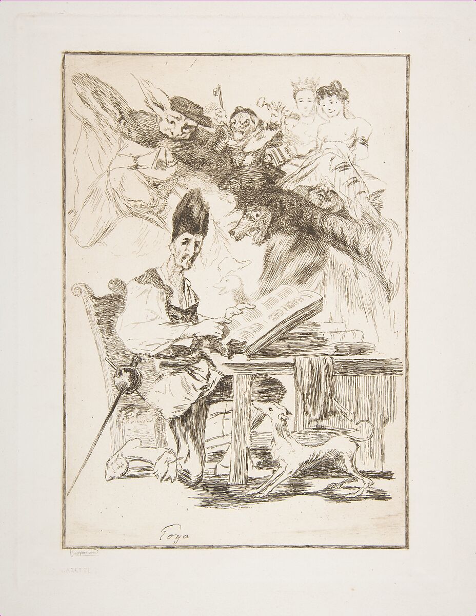 Don Quichotte, Félix Bracquemond (French, Paris 1833–1914 Sèvres), Etching; second state of two 