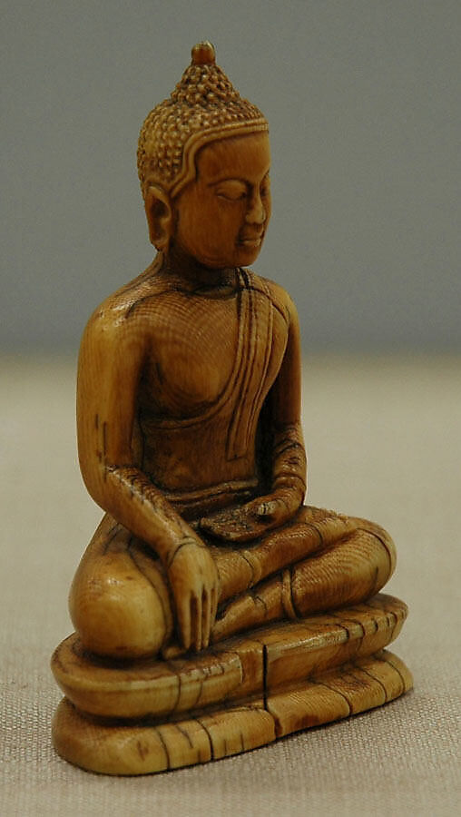Seated Buddha, Ivory, Thailand