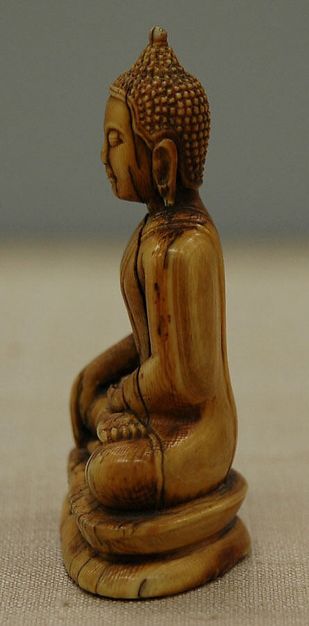 Seated Buddha, Ivory, Thailand
