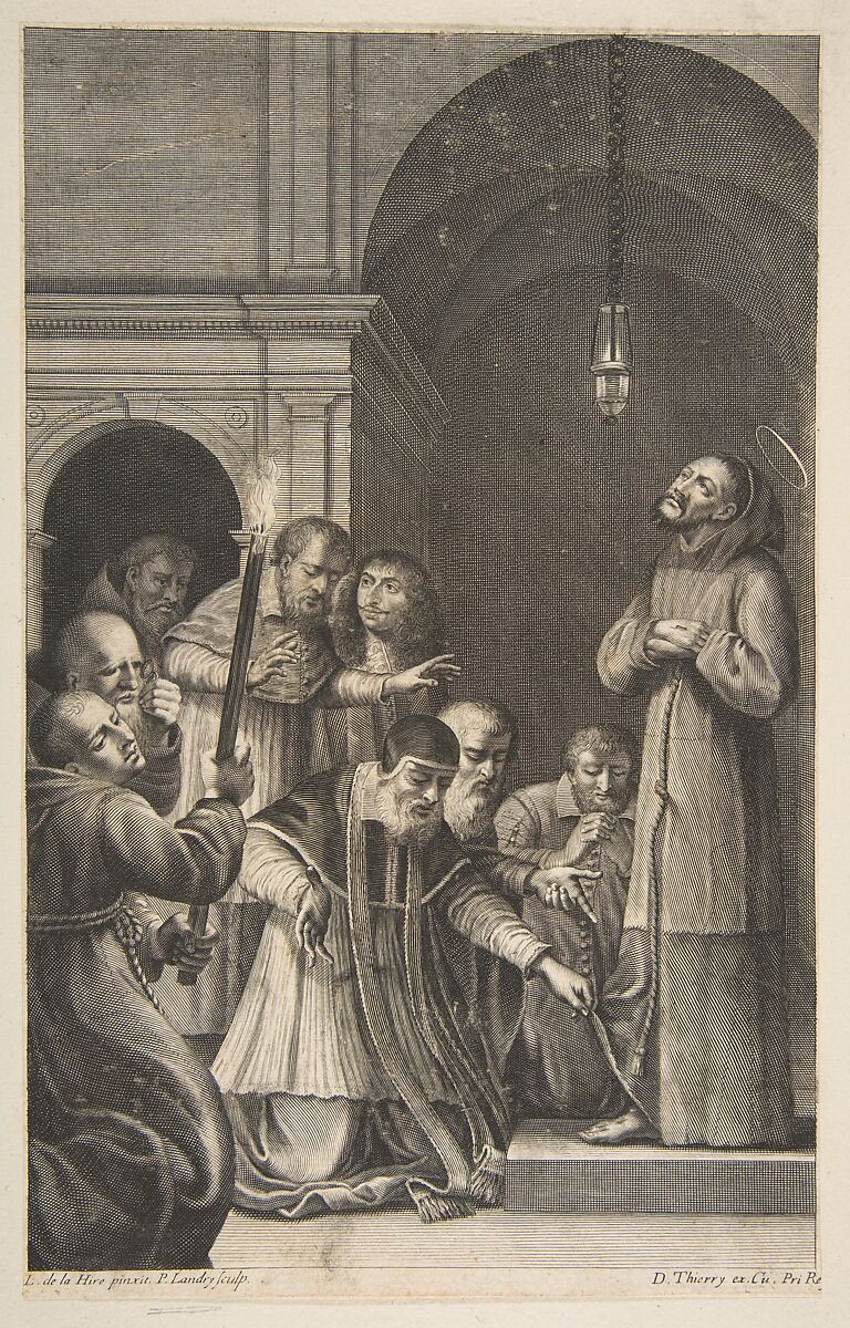 St. Francis (?), Pierre Landry (French, 1630?–1701), Engraving 