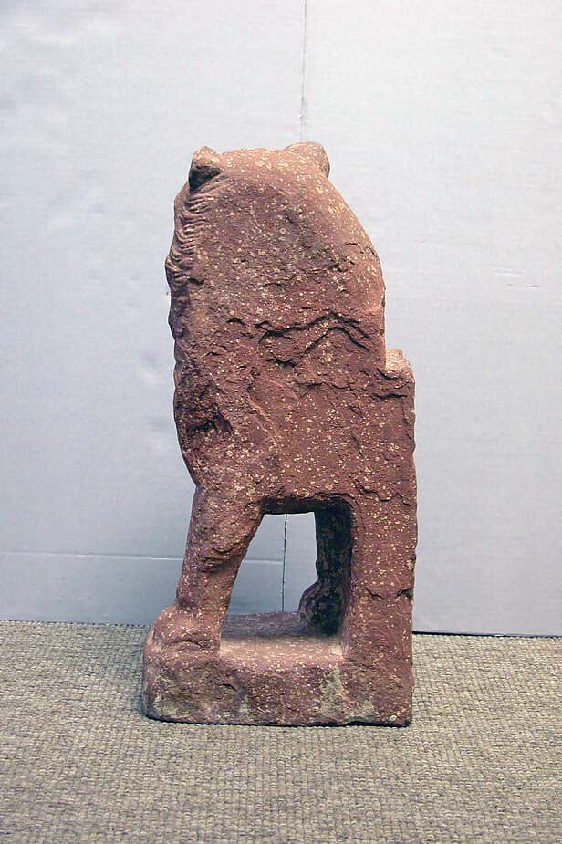 Standing Lion, Red sandstone, India (uttar Pradesh, Mathura)