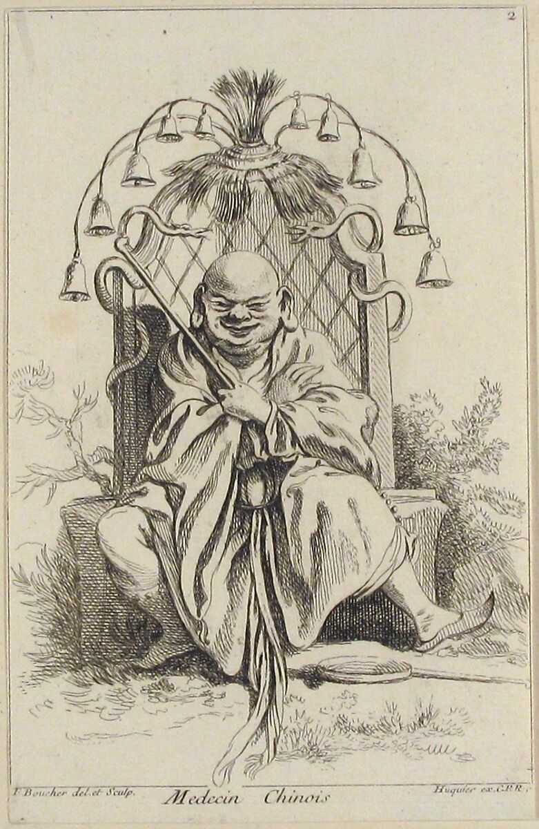 Chinese doctor, François Boucher (French, Paris 1703–1770 Paris), Etching