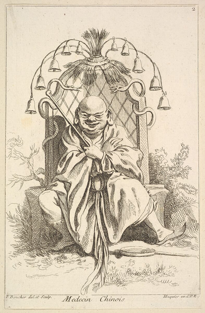 Chinese doctor, François Boucher (French, Paris 1703–1770 Paris), Etching