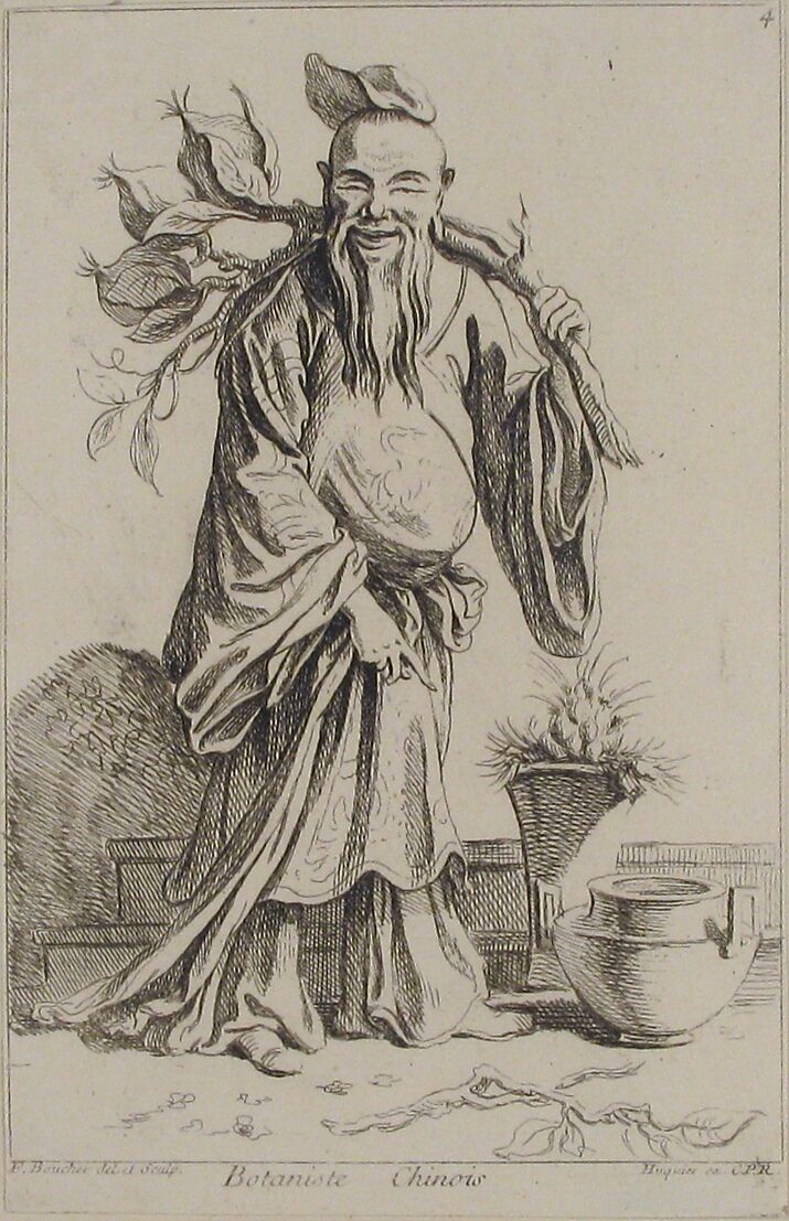 Chinese botanist, François Boucher (French, Paris 1703–1770 Paris), Etching