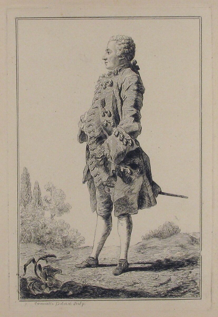 Portrait of Pierre Victor, baron de Besenval de Brünstatt (1722-1794), Louis de Carmontelle (French, Paris 1717–1806 Paris), Etching 