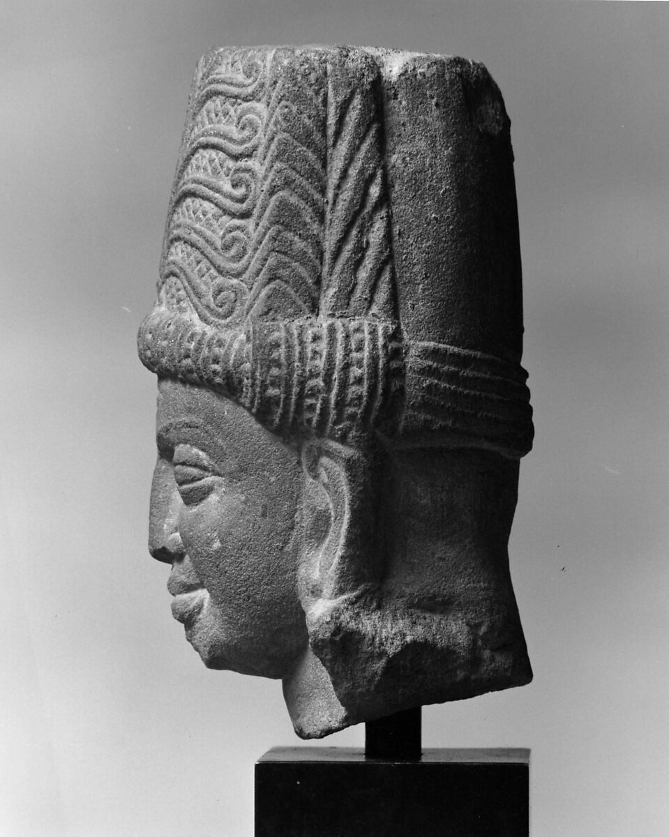 Standing Indra, Sandstone, India (Uttar Pradesh, Mathura or Ahicchatra)