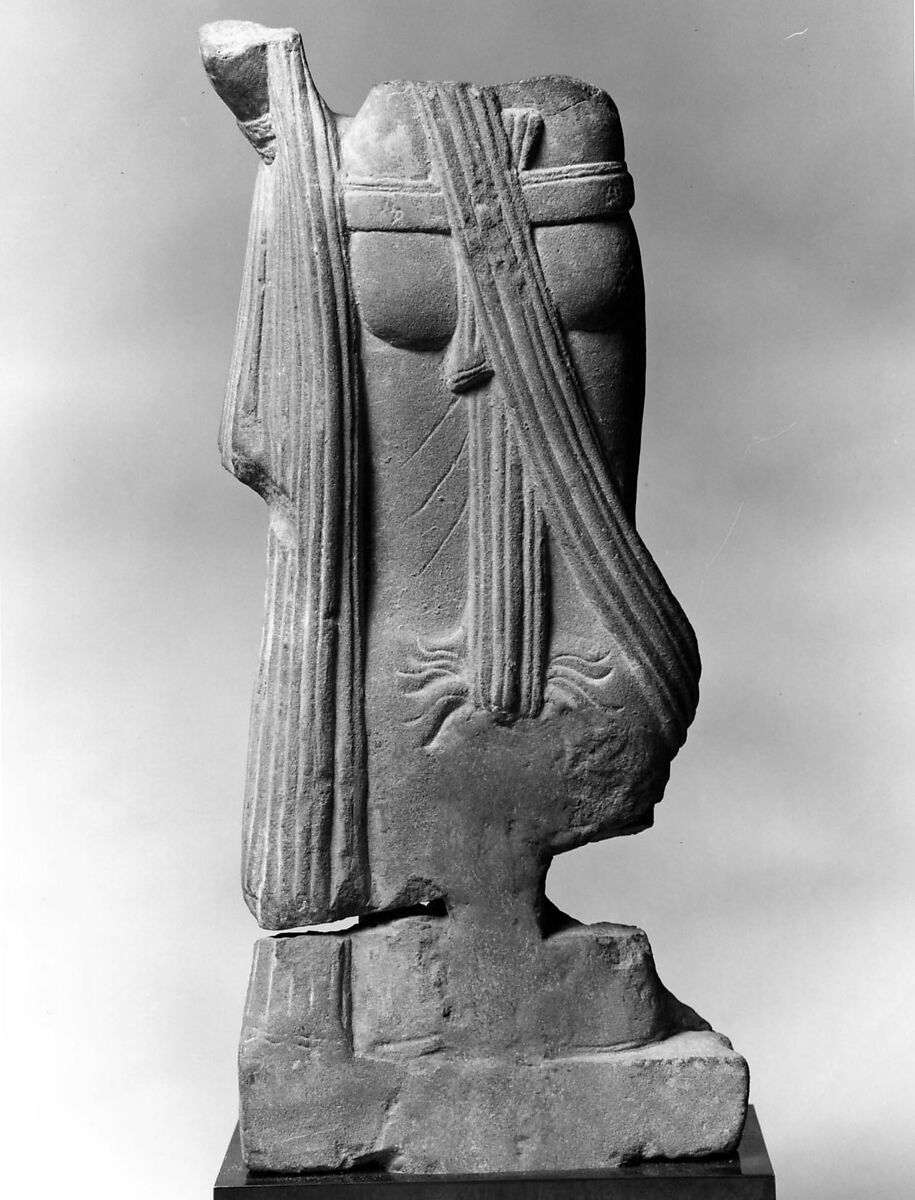 Standing Indra, Sandstone, India (Uttar Pradesh, Mathura or Ahicchatra)