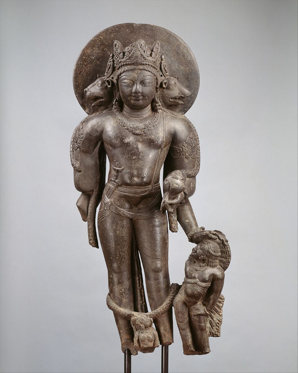 Vaikuntha Vishnu, Stone, India (Jammu & Kashmir, ancient kingdom of Kashmir)