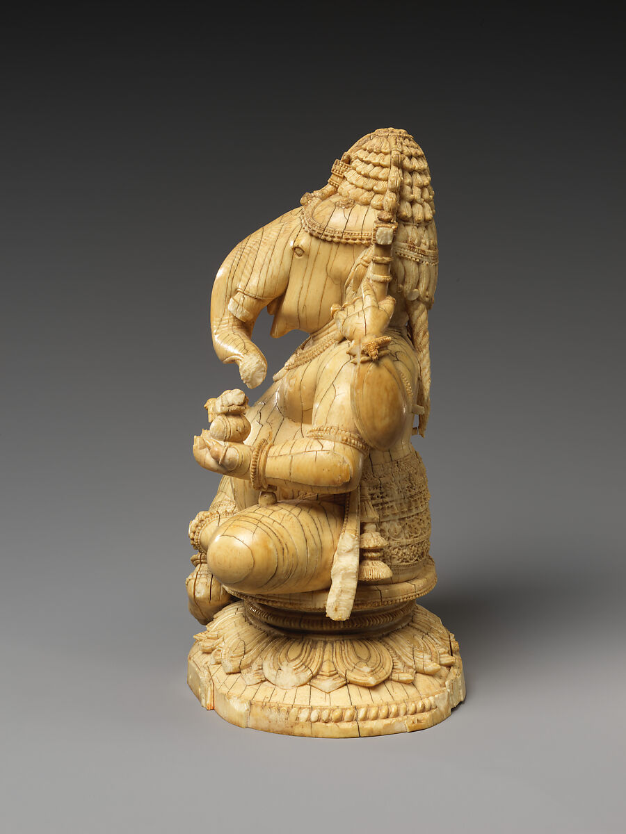 Seated Ganesha, Ivory, India, Odisha