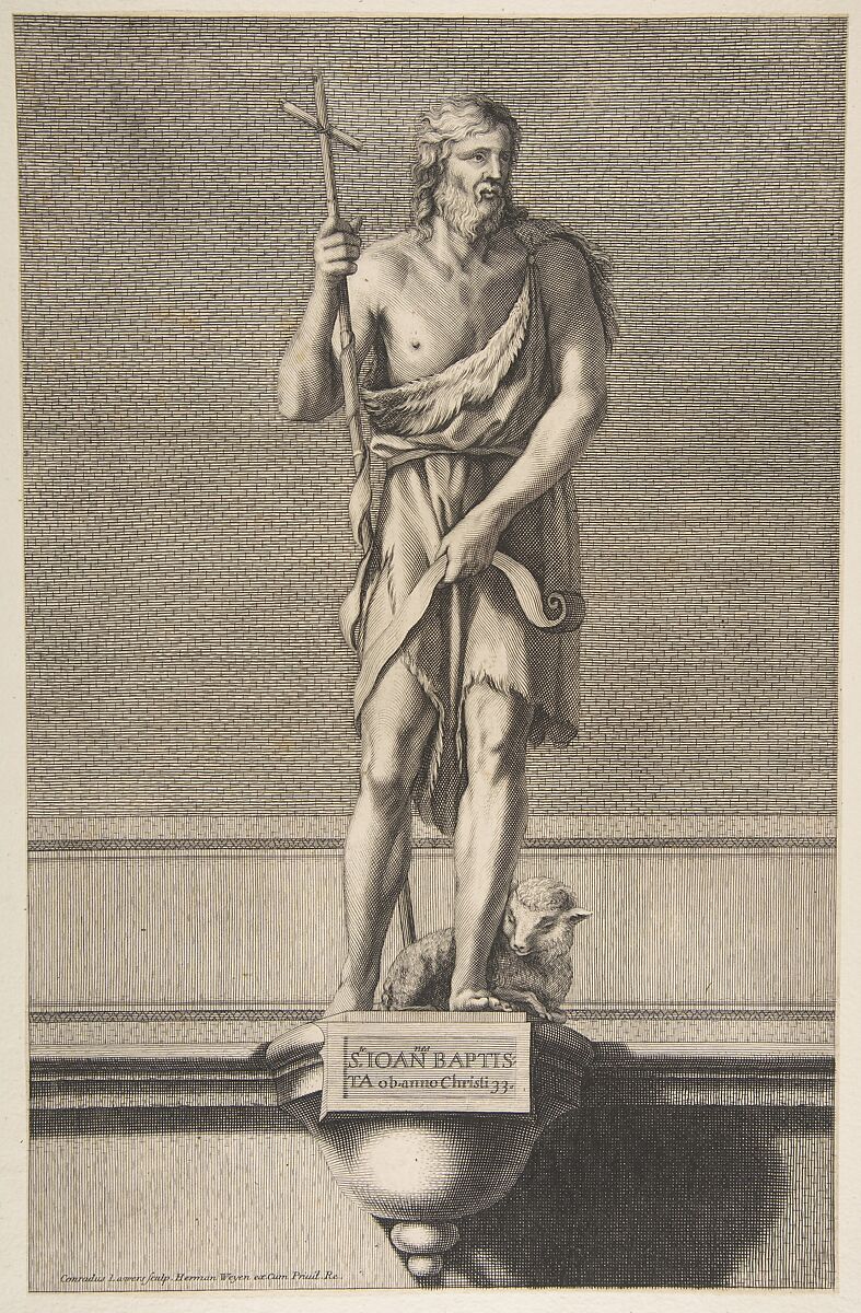 St. John Baptist, Conrad Lauwers (Flemish, Antwerp, 1632–ca. 1685), Engraving 