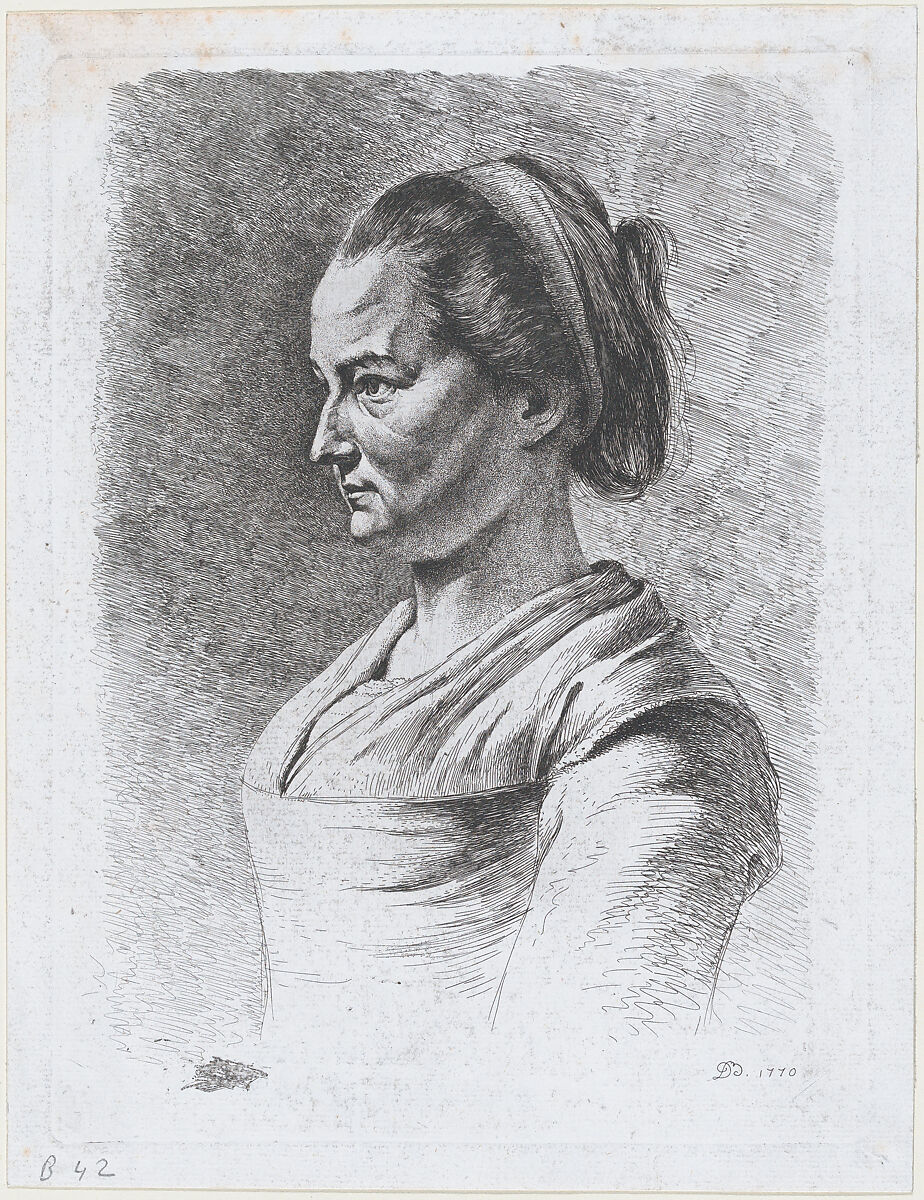 The Children's Nurse Josephine, Jean Jacques de Boissieu (French, Lyons 1736–1810 Lyons), Etching; only state 