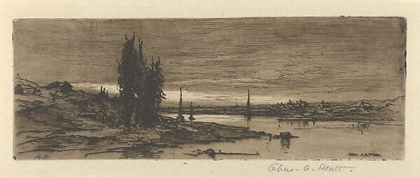 Annapolis River, Charles Adams Platt (American, New York 1861–1933), Etching on zinc; trial proof b 