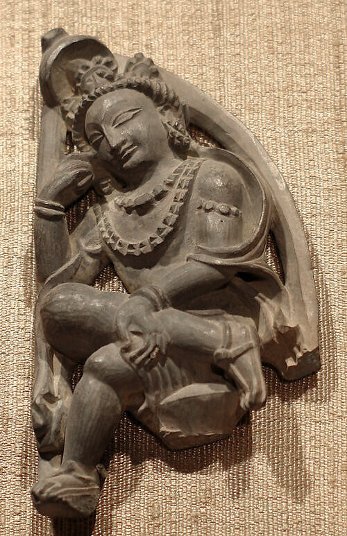Bodhisattva in Contemplative Pose, Stone, India (Jammu & Kashmir, ancient kingdom of Kashmir) or Pakistan 