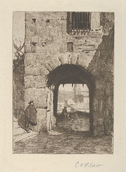 Toledo, Charles Adams Platt (American, New York 1861–1933), Etching; published state 