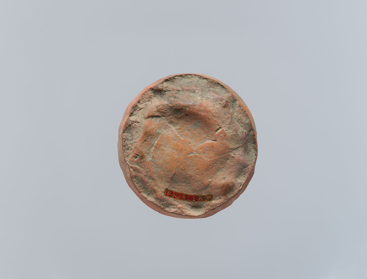 Molded Plaque with Seated Buddha and Attendant Bodhisattvas, Terracotta, India (Bihar)