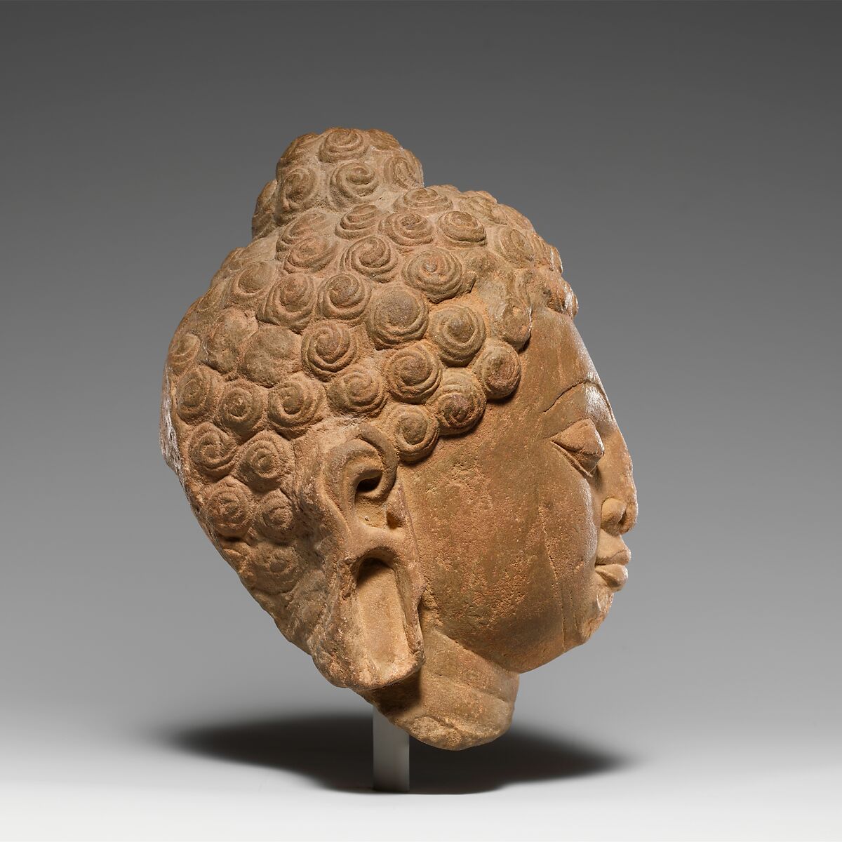 Head of a Buddha, Stone, India