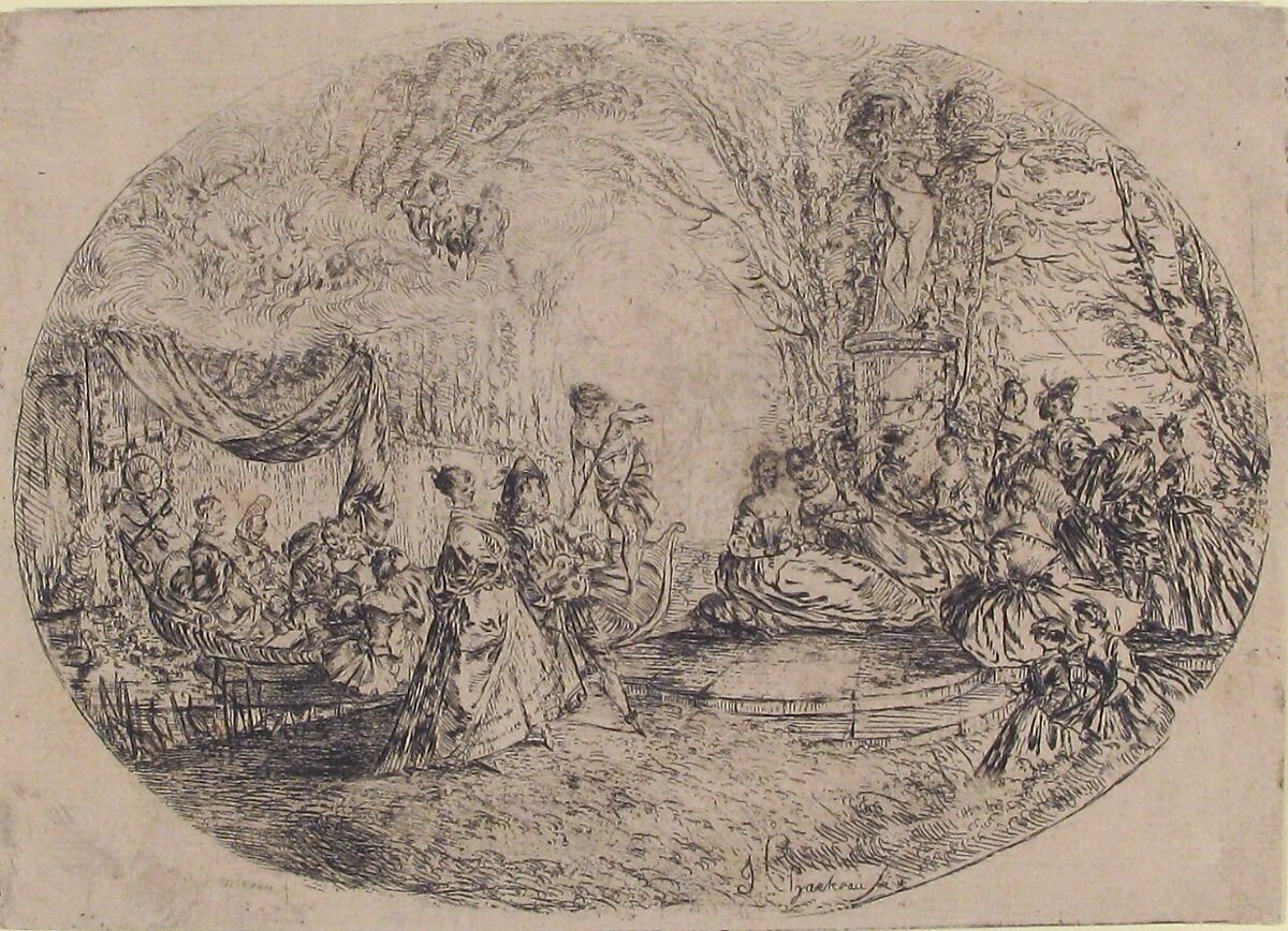 The Isle of Cythera, Jérôme François Chantereau (French, Paris ca. 1710–1757 Paris), Etching