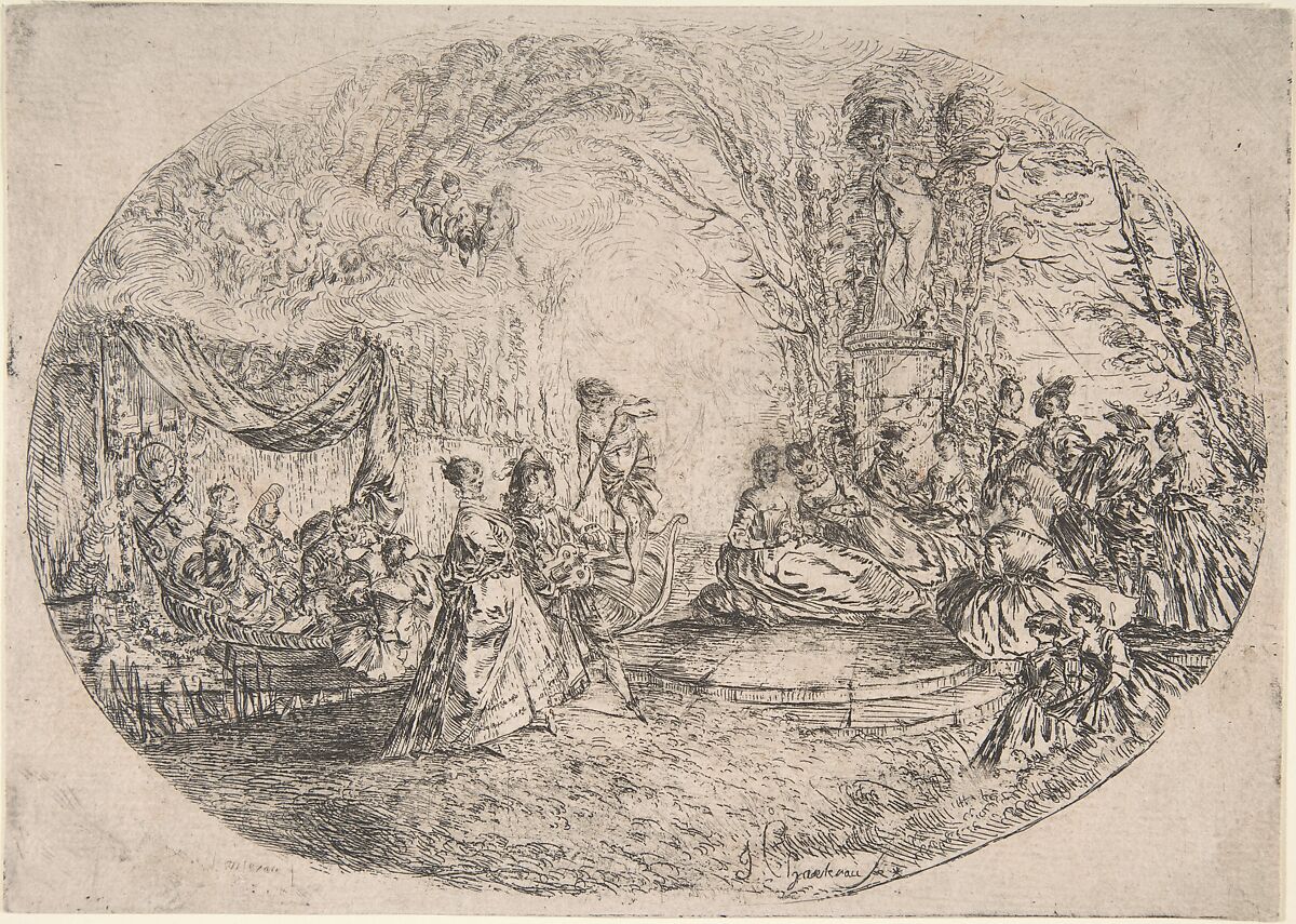 The Isle of Cythera, Jérôme François Chantereau (French, Paris ca. 1710–1757 Paris), Etching 