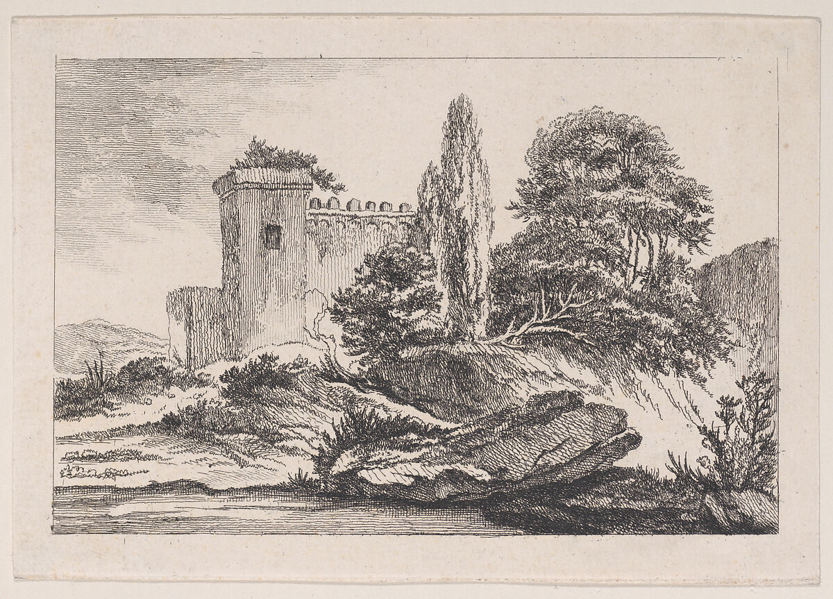 Rustic Landscape, Louis Philippe Joseph, duc de Chartres (French, 1726–1785), Etching 