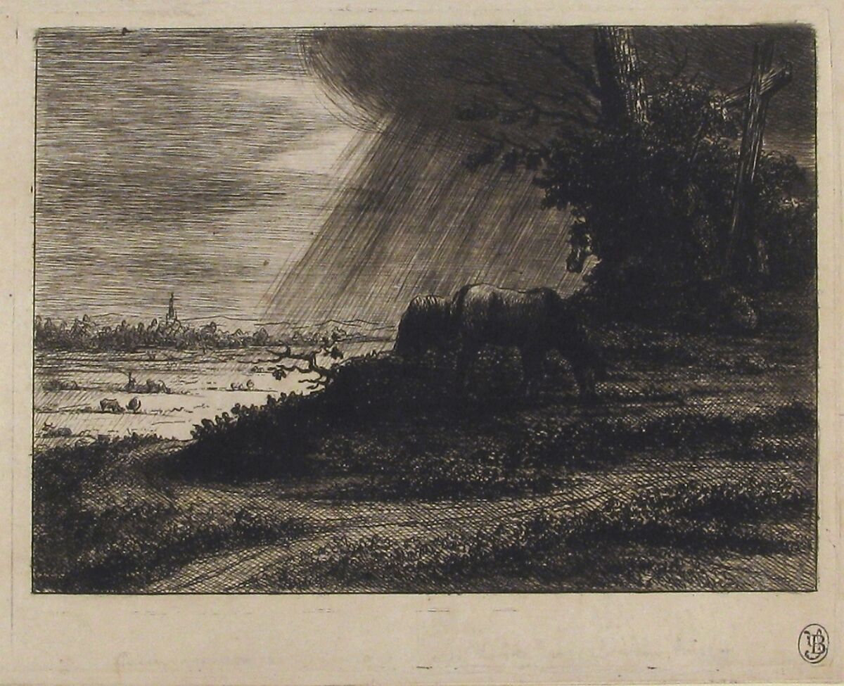 Landscape with Storm, Baron Dominique Vivant Denon (French, Givry 1747–1825 Paris), Etching
