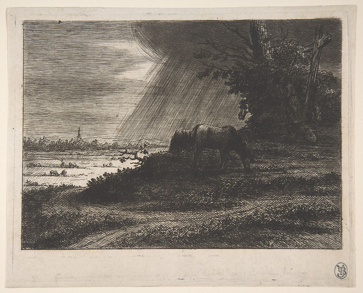 Landscape with Storm, Baron Dominique Vivant Denon (French, Givry 1747–1825 Paris), Etching 