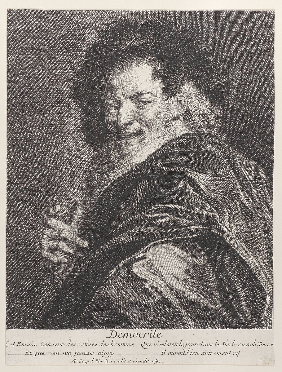 Democrite, Antoine Coypel (French, Paris 1661–1722 Paris), Etching
