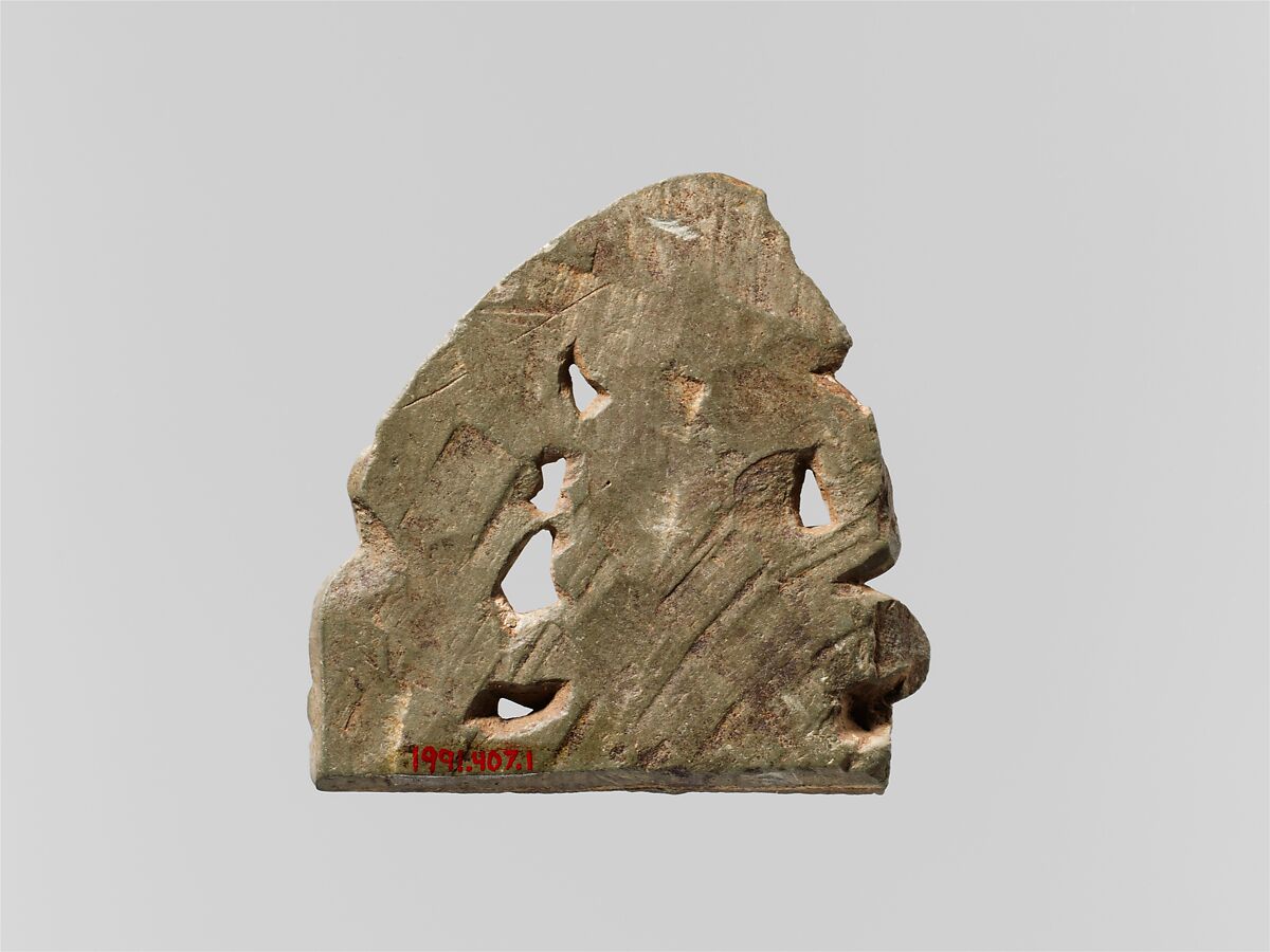 Portable Shrine with the Buddha Shakyamuni Preaching his First Sermon, Phyllitic green schist, Pakistan (ancient region of Gandhara)