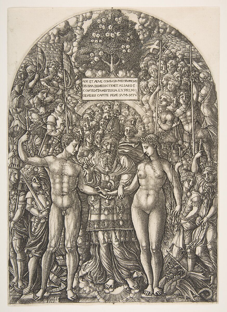 The Marriage of Adam and Eve, from The Apocalypse, Jean Duvet (French, ca. 1485–after 1561), Engraving; second state of two 