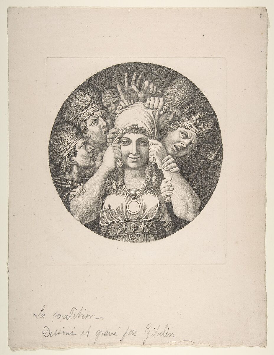 La Coaltion, Esprit Antoine Gibelin (French, Aix en Provence 1739–1813 Aix en Provence), Etching 