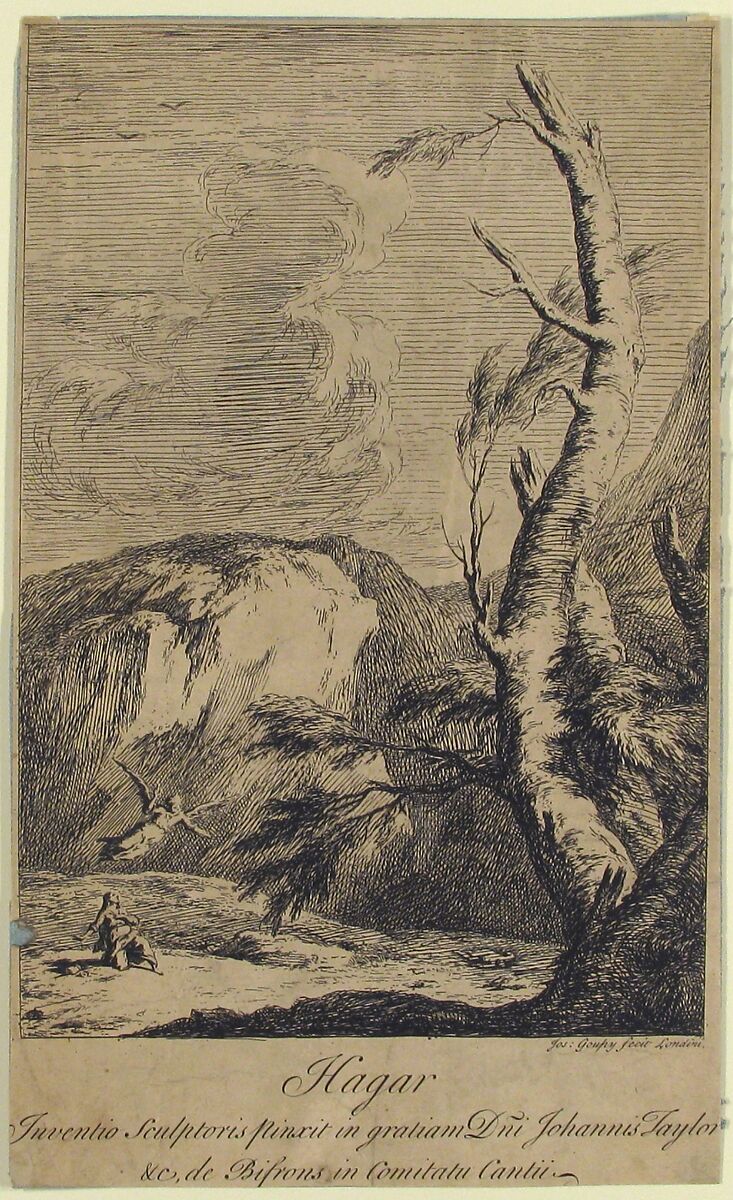 Hagar, Joseph Goupy (French, ca. 1700–1782), Etching 