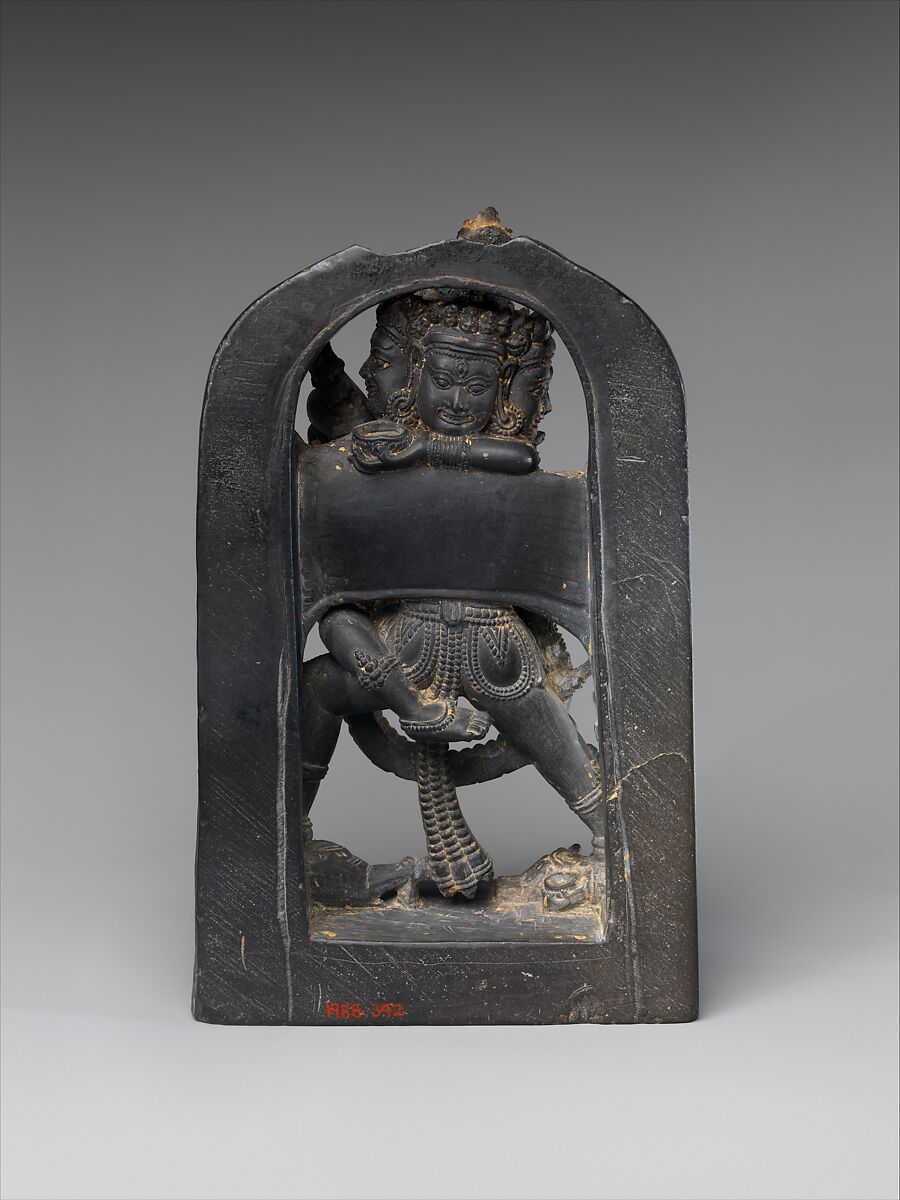 Twelve-Armed Chakrasamvara and His Consort Vajravarahi, Phyllite, India (West Bengal) or Bangladesh