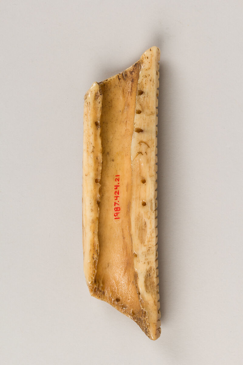 Plaque from a Tantric Ritual Apron with a Skeleton, Bone, Tibet