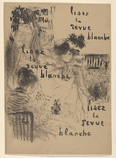 Lisez la Revue Blanche, Edouard Vuillard (French, Cuiseaux 1868–1940 La Baule), Lithograph 