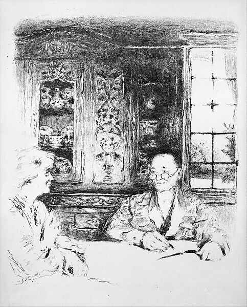 Le Menu, Plate 2 from Cuisine, Edouard Vuillard (French, Cuiseaux 1868–1940 La Baule), Lithograph; fifth state of five