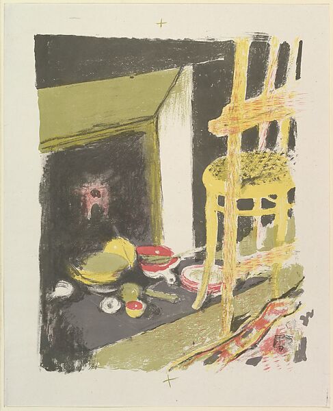 The Hearth, from "Landscapes and Interiors", Edouard Vuillard (French, Cuiseaux 1868–1940 La Baule), Color lithograph; second state of two 