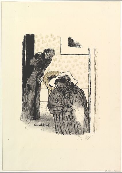 The Siesta, or Convalescence, Edouard Vuillard (French, Cuiseaux 1868–1940 La Baule), Lithograph in black and beige ink; second state of two 