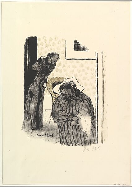 The Siesta, or Convalescence, from "L'Estampe Originale", Edouard Vuillard (French, Cuiseaux 1868–1940 La Baule), Lithograph in black and beige ink; second state of two 