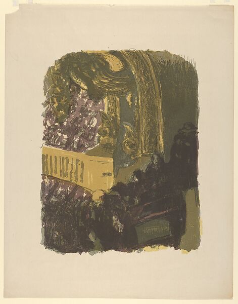 A Gallery at the Gymnasium (Une galerie au gymnase), Edouard Vuillard (French, Cuiseaux 1868–1940 La Baule), Color lithograph; third state of three 