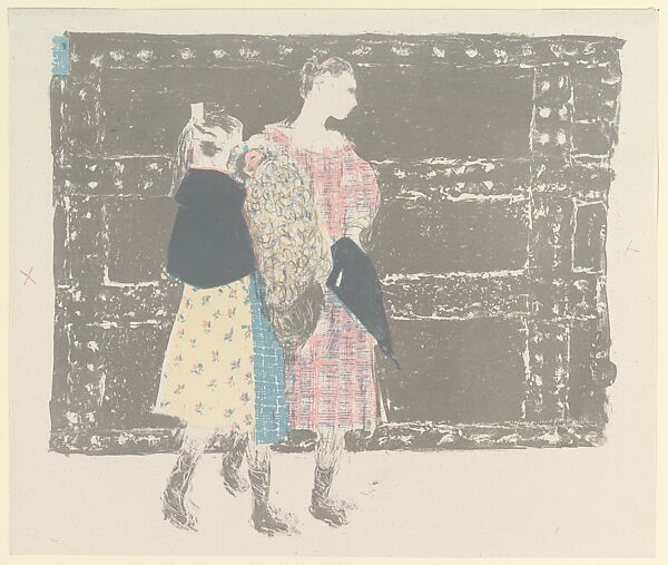 On the Pont de l'Europe, from "Landscapes and Interiors", Edouard Vuillard (French, Cuiseaux 1868–1940 La Baule), Lithograph; first state of two 
