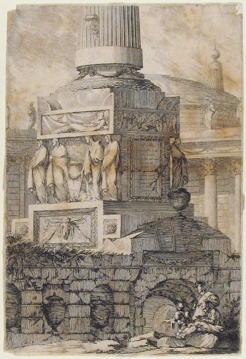 Antique Monuments, Louis François Petit Radel (French, Paris 1740–1818 Paris), Etching 