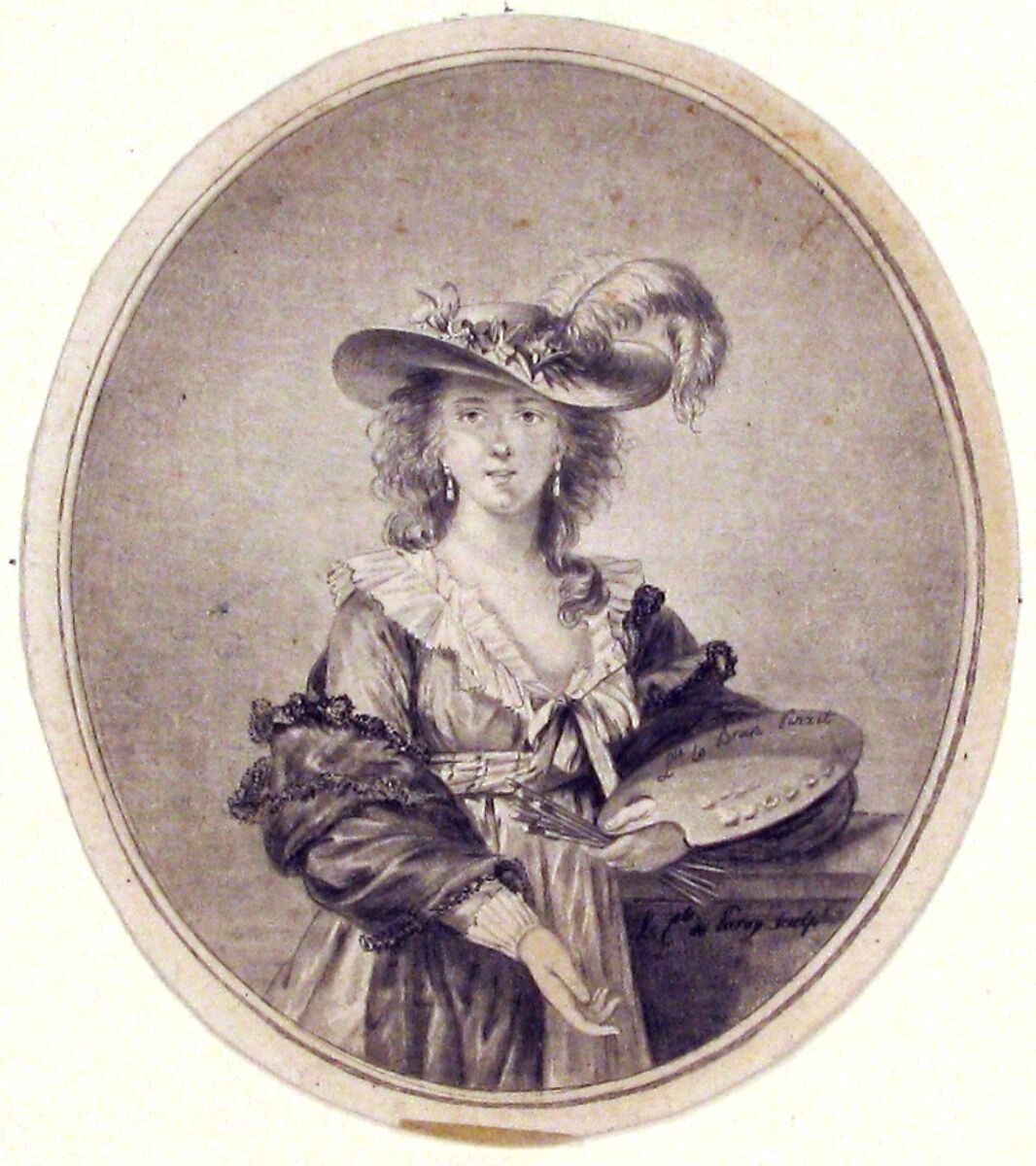 Portrait of Vigée-Lebrun, Jean Philippe Guy Le Gentil, comte de Paroy (French, 1750–1824), Etching