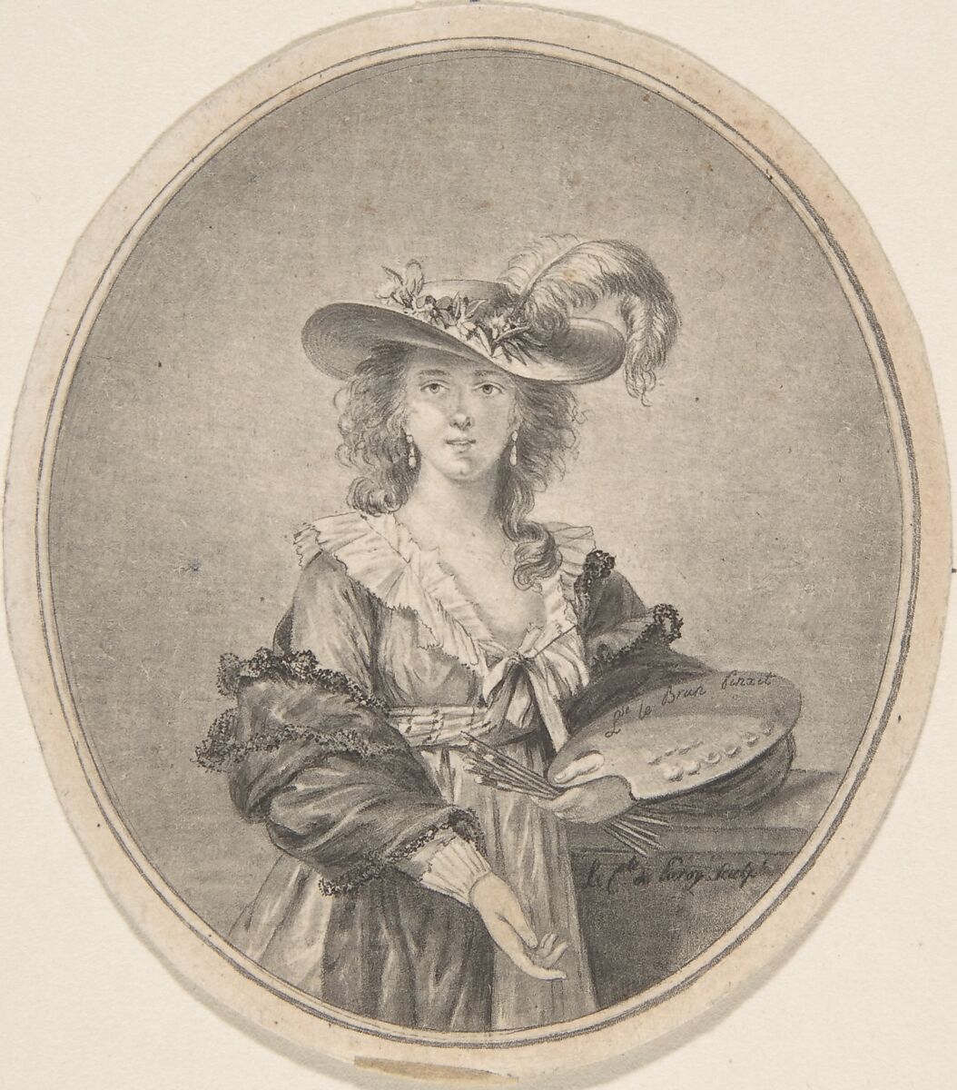 Portrait of Vigée-Lebrun, Jean Philippe Guy Le Gentil, comte de Paroy (French, 1750–1824), Etching 